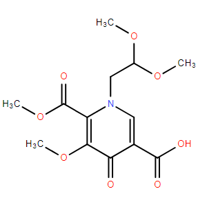 1-(2,2-二甲氧基乙基)-1,4-二氢-3-甲氧基-4-氧代-2,5-吡啶二甲酸 2-甲酯,1-(2,2-dimethoxyethyl)-5-methoxy-6-(methoxycarbonyl)-4-oxo-1,4-dihydropyridine-3-carboxylic acid