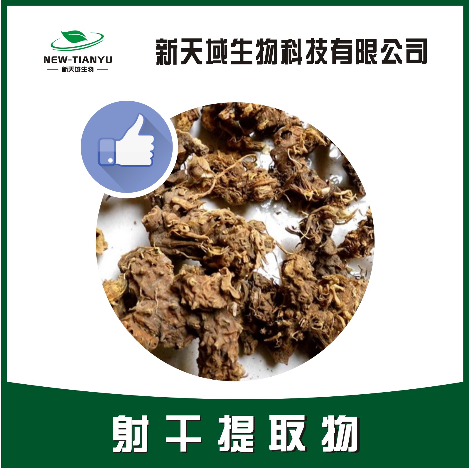 射干提取物,Belamcandae Rhizoma。