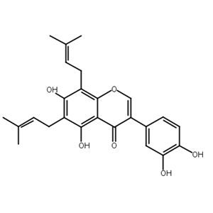 6,8-二异戊烯基香豌豆苷元,6,8-Diprenylorobol