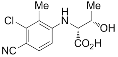 (2R,3S)-2-((3-chloro-4-cyano-2-methylphenyl)amino)-3-hydroxybutanoic acid