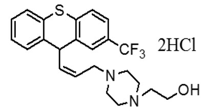 2-（4-（2-三氟甲基-9氢）噻吨-9-烯丙基）哌嗪-乙醇,Flupentixo
