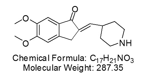 5,6-二甲氧基-2-(4-哌啶基)亚甲基-1-茚酮,Donepezil