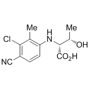 (2R,3S)-2-((3-chloro-4-cyano-2-methylphenyl)amino)-3-hydroxybutanoic acid