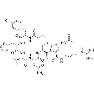 c(Bua-Cpa-Thi-Val-Asn-Cys)-Pro-d-Arg-NEt2 acetate,c(Bua-Cpa-Thi-Val-Asn-Cys)-Pro-d-Arg-NEt2 acetate