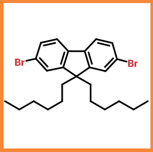 2,7-二溴-9,9-二己基芴,9,9-Dihexyl-2,7-dibromofluorene