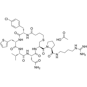 c(Bua-Cpa-Thi-Val-Asn-Cys)-Pro-d-Arg-NEt2 acetate,c(Bua-Cpa-Thi-Val-Asn-Cys)-Pro-d-Arg-NEt2 acetate