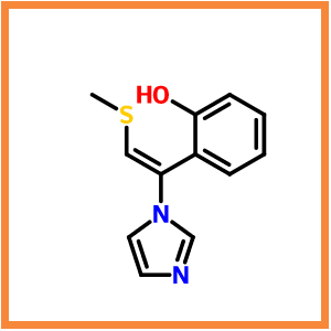 (E)-1-[2-甲巯基-1-[2-羟基苯基]乙烯基]-1H-咪唑