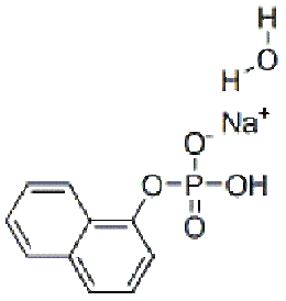 1-萘膦酸,1-NAPHTHYL PHOSPHATE MONOSODIUM SALT MONOHYDRATE