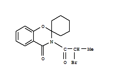 溴丙酰螺苯并噁嗪环己烷,3-(2-Bromo-1-oxopropyl)-spiro[2H-1,3-benzoxazine-2,1'-cyclohexan]-4(3H)-one