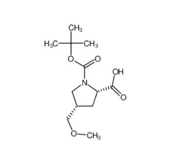 (2S,4S)-4-(甲氧基甲基)-1,2-吡咯烷二甲酸1-叔丁基酯,(2S,4S)-4-(Methoxymethyl)-1,2-pyrrolidinedicarboxylic acid 1-(1,1-dimethylethyl) ester
