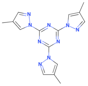 2,4,6-三(4-甲基吡唑-1-基)-1,3,5-三嗪,2,4,6-tris(4-methylpyrazol-1-yl)-1,3,5-triazine