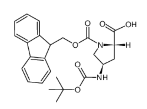 (2S,4R)-Fmoc-4-叔丁氧羰基氨基吡咯烷-2-甲酸,(2S,4R)-1-(((9H-Fluoren-9-yl)methoxy)carbonyl)-4-((tert-butoxycarbonyl)amino)pyrrolidine-2-carboxylic acid