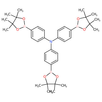 三(4-硼酸频呢醇酯苯基)胺,4-(Tetramethyl-1,3,2-dioxaborolan-2-yl)-N,N-bis-[4-(tetramethyl-1,3,2-dioxaborolan-2-yl)phenyl