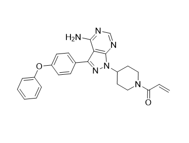 依鲁替尼杂质01,1-(4-(4-amino-3-(4-phenoxyphenyl)-1H-pyrazolo[3,4-d]pyrimidin-1-yl)piperidin-1-yl)prop-2-en-1-one