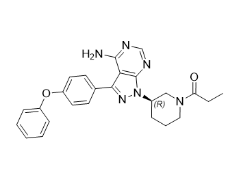 依鲁替尼杂质06,(R)-1-(3-(4-amino-3-(4-phenoxyphenyl)-1H-pyrazolo[3,4-d]pyrimidin-1-yl)piperidin-1-yl)propan-1-one