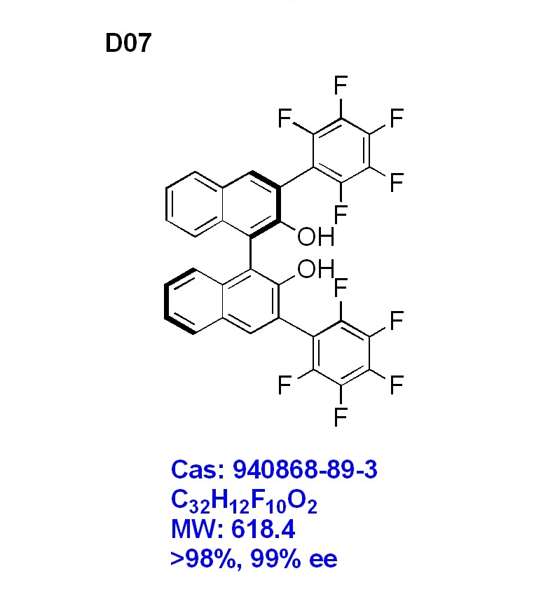 (R)-3,3'-二(五氟苯基)-1,1'-联萘酚,(3R)-3,3'-bis(perfluorophenyl)-[1,1'-binaphthalene]-2,2'-diol