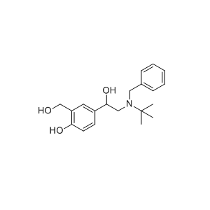 沙丁醇胺杂质05,4-(2-(benzyl(tert-butyl)amino)-1-hydroxyethyl)-2-(hydroxymethyl)phenol
