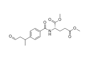 培美曲塞杂质07,(2S)-dimethyl 2-(4-(4-oxobutan-2-yl)benzamido)pentanedioate