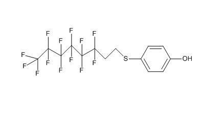 4-(3,3,4,4,5,5,6,6,7,7,8,8,8-十三氟辛硫基)苯酚,4-(1H,1H,2H,2H-PERFLUOROOCTYLTHIO)PHENOL