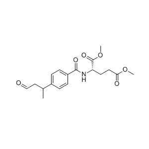 培美曲塞杂质07,(2S)-dimethyl 2-(4-(4-oxobutan-2-yl)benzamido)pentanedioate