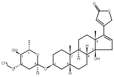 去乙酰基欧夹竹桃苷,Oleandrin,anhydro-16-deacetyl-