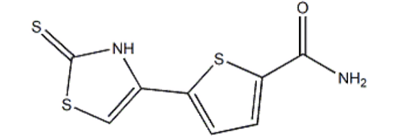 2-甲酰胺-5-(2-巯基-1,3-噻唑-4-基)-噻吩,2-carbamoyl-5-(2-mercapto-1,3-thiazol-4-yl)-thiophene