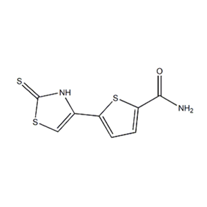 2-甲酰胺-5-(2-巯基-1,3-噻唑-4-基)-噻吩,2-carbamoyl-5-(2-mercapto-1,3-thiazol-4-yl)-thiophene