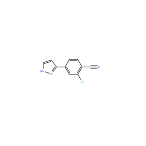 2-Chloro-4-(1H-Pyrazol-5-Yl)Benzonitrile