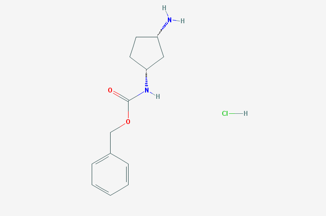 Benzyl N-[(1R,3S)-3-aminocyclopentyl]-carbamate hydrochloride,Benzyl N-[(1R,3S)-3-aminocyclopentyl]-carbamate hydrochloride