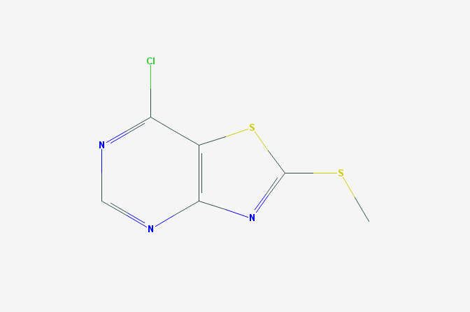 7-Chloro-2-(methylsulfanyl)-[1,3]thiazolo[4,5-d]pyrimidine,7-Chloro-2-(methylsulfanyl)-[1,3]thiazolo[4,5-d]pyrimidine
