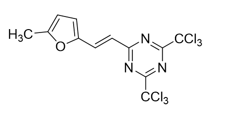 2-[2-(5-甲基呋喃-2-基)乙烯基]-4,6-双(三氯甲基)-1,3,5-三嗪,2-[2-(5-METHYLFURAN-2-YL)VINYL]-4,6-BIS(TRICHLOROMETHYL)-1,3,5-TRIAZINE