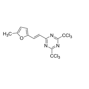 2-[2-(5-甲基呋喃-2-基)乙烯基]-4,6-双(三氯甲基)-1,3,5-三嗪,2-[2-(5-METHYLFURAN-2-YL)VINYL]-4,6-BIS(TRICHLOROMETHYL)-1,3,5-TRIAZINE