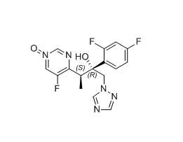 伏立康唑杂质08,4-((2S,3R)-3-(2,4-difluorophenyl)-3-hydroxy-4-(1H-1,2,4-triazol-1-yl)butan-2-yl)-5-fluoropyrimidine 1-oxide