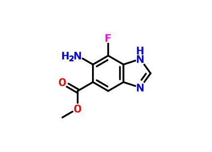 methyl 6-amino-7-fluoro-3H-benzimidazole-5-carboxylate,methyl 6-amino-7-fluoro-3H-benzimidazole-5-carboxylate