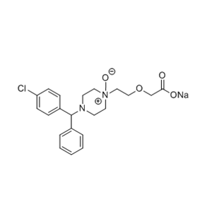 西替利嗪雜質(zhì)15（鈉鹽）,sodium 2-(2-(4-((4-chlorophenyl)(phenyl)methyl)-1-oxidopiperazin-1-yl)ethoxy)acetate