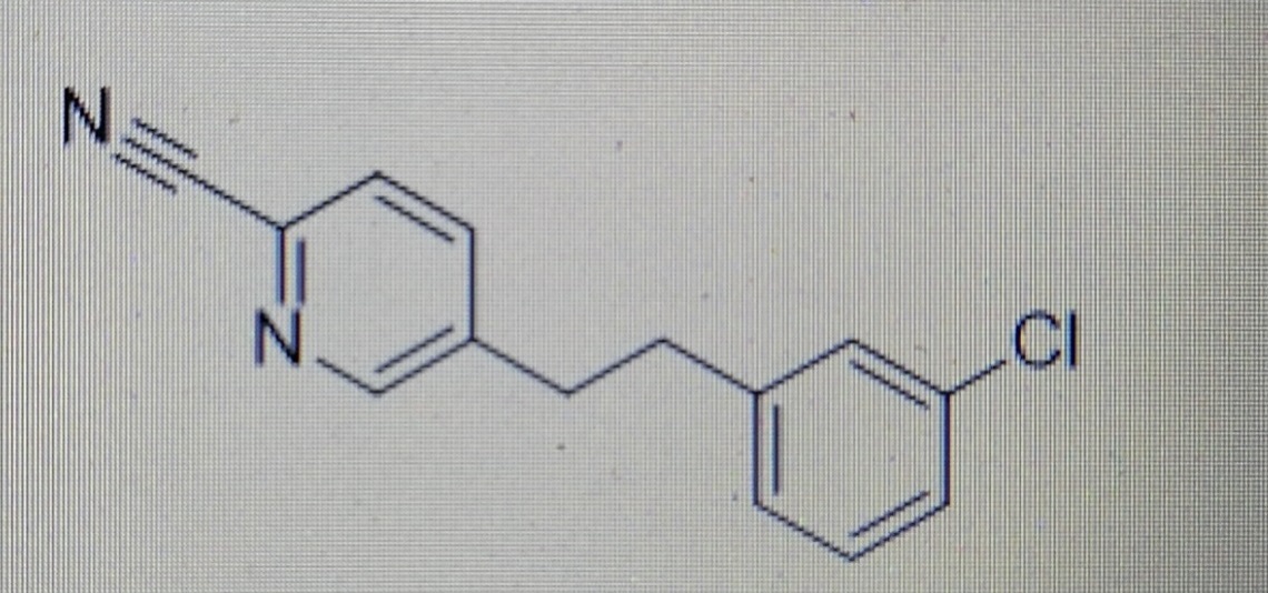 5-(3-chlorophenethyl)picolinonitrile,5-(3-chlorophenethyl)picolinonitrile