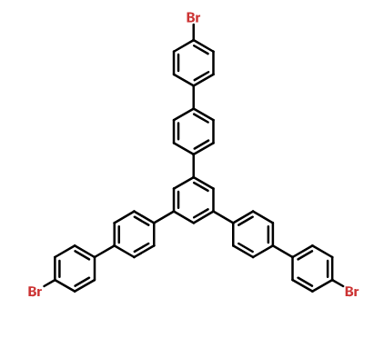 1,3,5-tris-(4-bromo-1,1'-diphenyl-4'-yl)benzene,1,3,5-tris-(4-bromo-1,1'-diphenyl-4'-yl)benzene