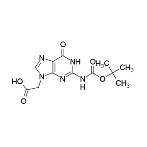 2-[2-[(2-methylpropan-2-yl)oxycarbonylamino]-6-oxo-1H-purin-9-yl]acetic aci
