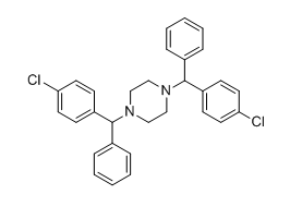 西替利嗪杂质06（单体）,1,4-bis((4-chlorophenyl)(phenyl)methyl)piperazine