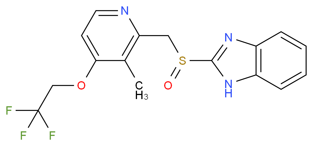 2-[[3-甲基-4-(2,2,2-三氟乙氧基)吡啶-2-基]甲基亚磺酰基]-1H-苯并咪唑,R-(+)-Lansoprazole