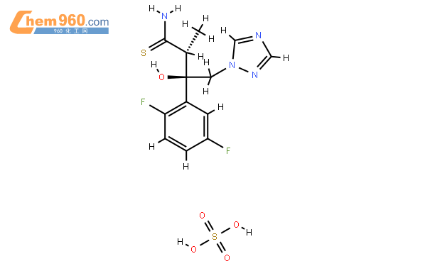 艾沙康唑中间体-8硫酸盐,(2R,3R)-3-(2,5-Difluorophenyl)-3-hydroxy-2-methyl-4-(1H-1,2,4-triazol-1-yl)thiobutyramide sulfate
