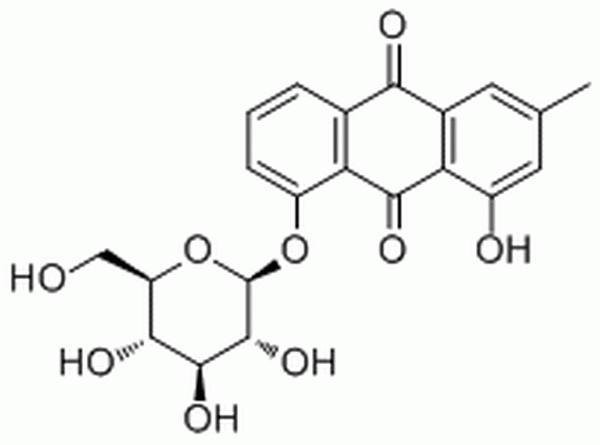 大黄酚-8-O-葡萄糖苷,Chrysophanol-8-O-β-D-glucopyranoside