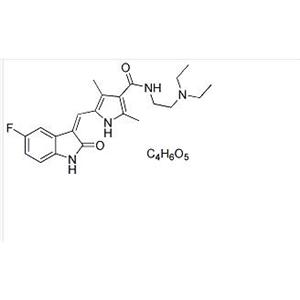 N-(2-(二乙基氨基)乙基)-5-((Z)-(5-氟-1,2-二氢-2-氧代-3H-吲哚-3-亚基)甲基)-2,4-二甲基-1H-吡咯-3-甲酰胺 (2S)-羟基丁二酸盐