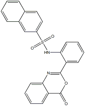 N-[2-(4-氧代-4H-3,1-苯丙恶嗪-2-基)苯基]-2-萘磺酰胺,N-[2-(4-Oxo-4H-3,1-benzoxazin-2-yl)phenyl]-2-naphthalenesulfonamide