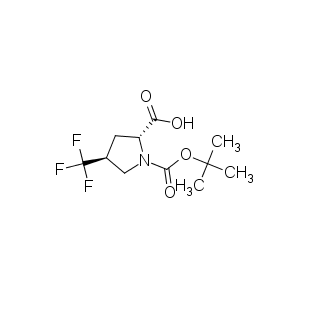 (2R,4S)-1-[(2-methylpropan-2-yl)oxycarbonyl]-4-(trifluoromethyl)pyrrolidine-2-carboxylic acid?