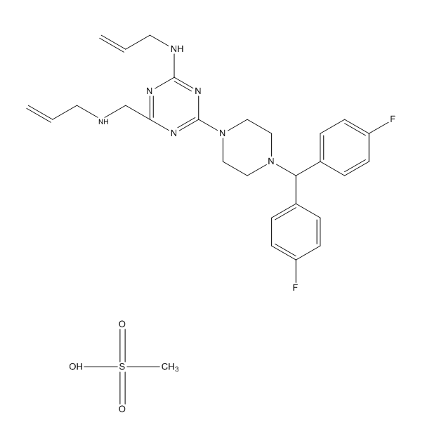 二甲磺酸阿米三嗪,Almitrine Bismesylate