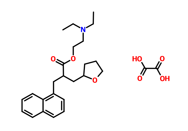 萘呋胺酯草酸盐,alpha-(1-Naphthylmethyl)-2-tetrahydrofuranpropionic acid diethylaminoethyl ester oxalate