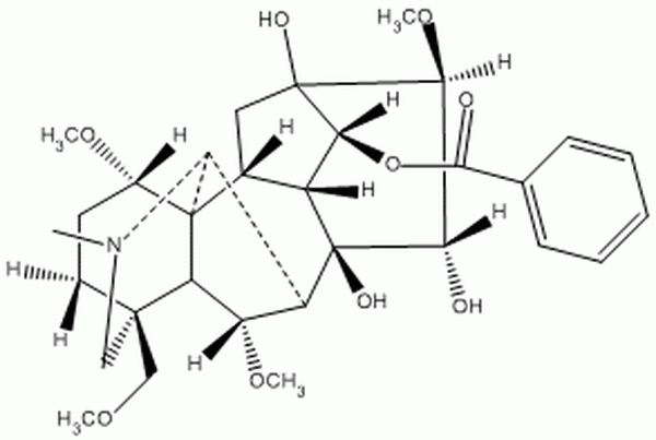 苯甲酰次乌头原碱,Benzoylhypacoitine