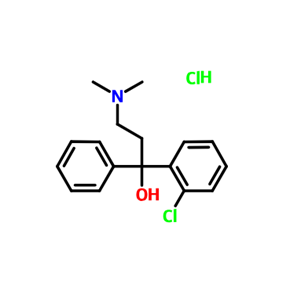 盐酸氯苯达诺,2-CHLORO-ALPHA-[2-DIMETHYLAMINOETHYL]BENZHYDROL HYDROCHLORIDE