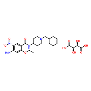 4-氨基-N-[1-(3-环己烯-1-基甲基)-4-哌啶基]-2-乙氧基-5-硝基苯甲酰胺酒石酸盐